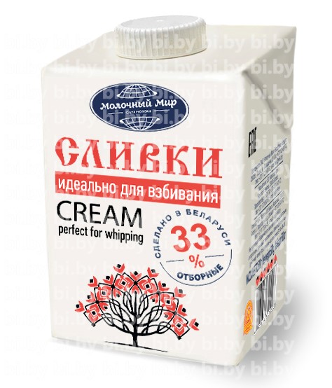 Сливки стерилизованные 33% Молочный мир